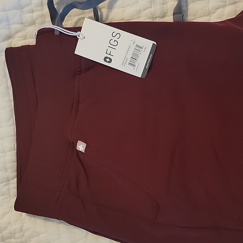 Figs Scrub Pants- Burgundy